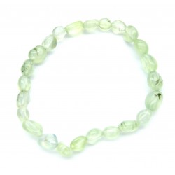 Nugget-Armband klein Prehnit fein 5-7 mm