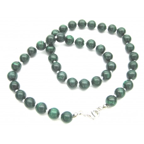 Kugel-Kette Malachit stabilisiert 8/45