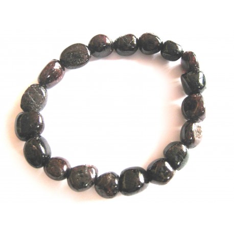 Nugget-Armband klein Granat 10-12 mm