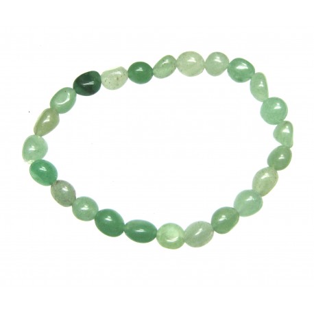 Nugget-Armband klein Aventurinquarz grün fein 6-8 mm