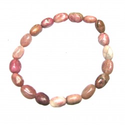 Nugget-Armband klein Rhodonit fein 7-9 mm