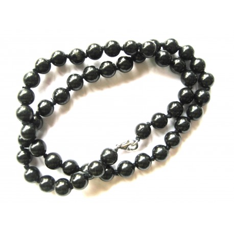 Kugel-Kette Schungit 8/45