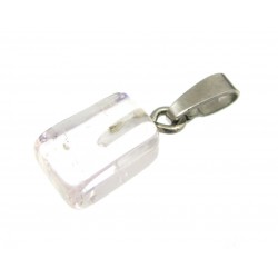 Trommelstein-Anhänger Kunzit 925er Silberöse