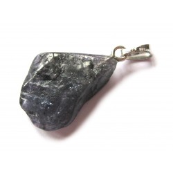 Trommelstein-Anhänger Tansanit (stabilisiert) 925er Silber