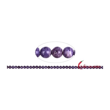 Strang Kugeln Charoit A 6 mm
