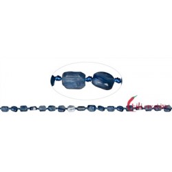 Strang Scheiben Freeform Disthen (blau) stabilisiert 10 x 8 mm (43 mm)