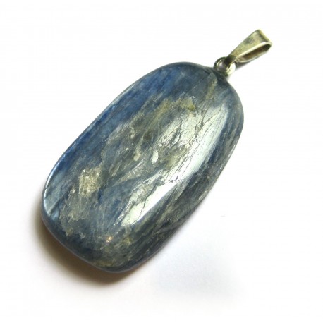 Trommelstein-Anhänger Disthen 925er Silber