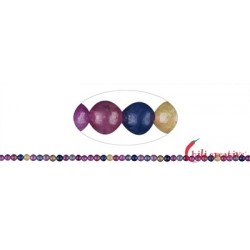 Strang Kugeln Safir/Rubin 4 mm