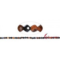 Strang Kugeln Pietersit-Quarz facettiert 2-2,25 mm