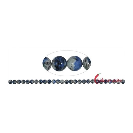 Strang Kugeln Azurit in Gneis (K2) 6-7 mm