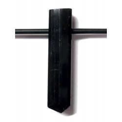 Turmalin schwarz Kristall gebohrt 2,5-3 cm schlank A
