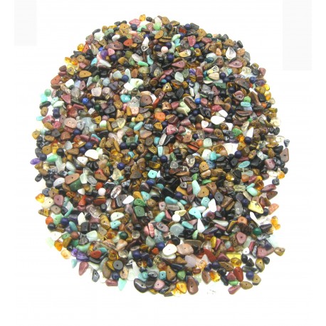 Mischung gebohrte Steinteile 0,5 cm - 2 cm VE 1 Kg