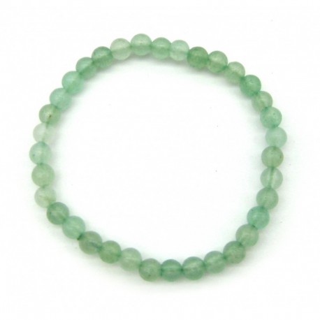 Kugel-Armband Grünquarz (gefärbt) 4 mm Kindergröße