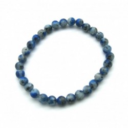 Kugel-Armband Azurit in Gneis K2-Stein 6 mm