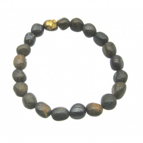 Nugget-Armband kleine Steine Opal Boulder 10 mm