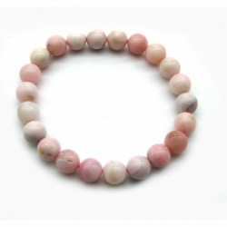Kugel-Armband Opal pink rosa 8 mm