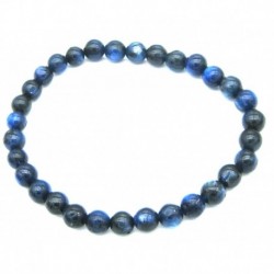 Kugel-Armband Disthen blau 6 mm