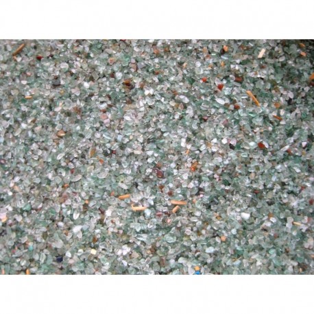 Trommelsteine Aventurinquarz mittelgrün mini Steinsand VE VE 1 Kg