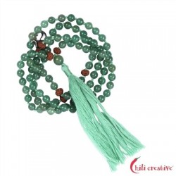 Mala Grünquarz Anahata (Herz-Chakra) 6 mm