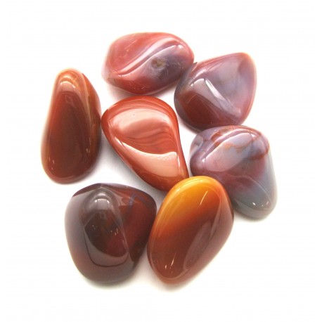 Trommelstein Achat rot 100 g