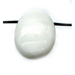 Linsenstein Marmor (weiß) gebohrt