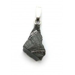 Anhänger Schungit roh A 925er Silber-Öse