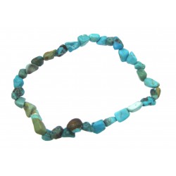 Nugget-Armband klein fein Türkis (stabilisiert) 6-8 mm