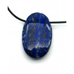 Linsenstein Lapislazuli gebohrt