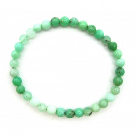 Kugel-Armband Chrysopras 4 mm
