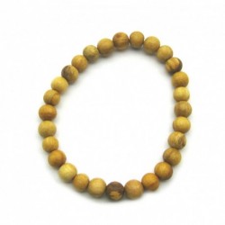 Kugel-Armband Holz Palo Santo 6 mm 14 - 15 cm lang
