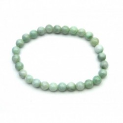 Kugel-Armband Jadeit grün 6 mm