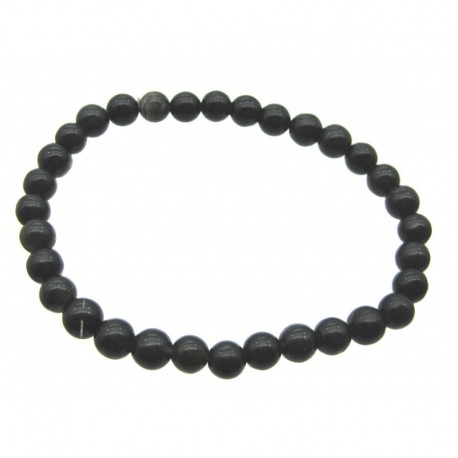 Kugel-Armband Obsidian Rauchobsidian 6 mm