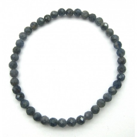 Kugel-Armband Safir facettiert 4 mm