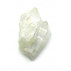 Rohstein Gruppe Angel Aura (Bergkristall bedampft) 4-5 cm