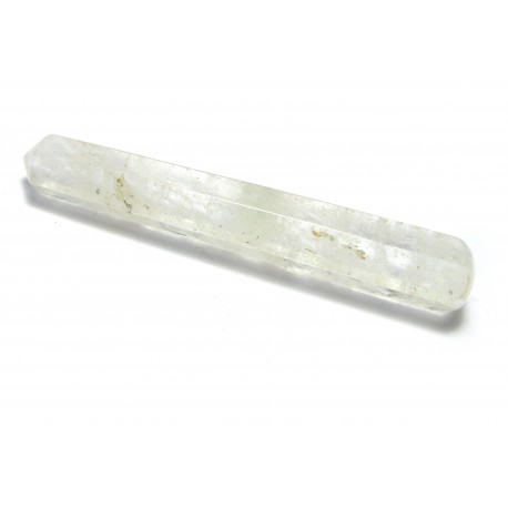 Massagestab Bergkristall B mit Klüften 9 -10 cm
