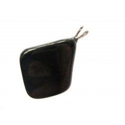 Trommelstein-Anhänger Schungit 925er Silber