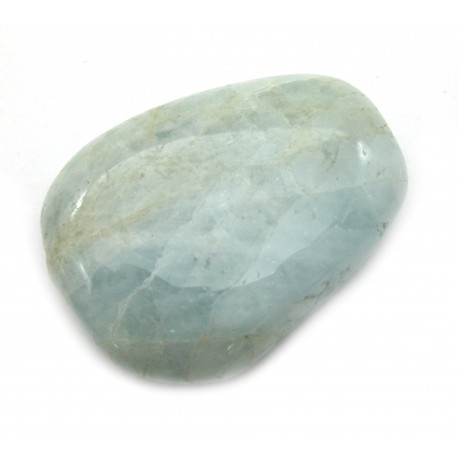 Scheibenstein Aquamarin B 1 Stück 3 - 5 cm