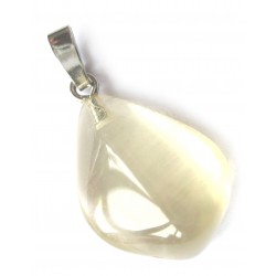 Trommelstein-Anhänger Orthoklas 925er Silber