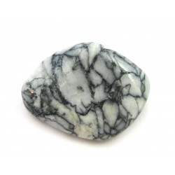 Trommelstein Pinolith (Eisblumen-Magnesit) 1 Stück