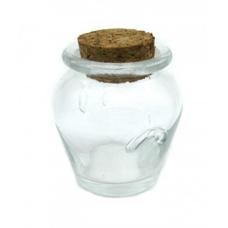 Glas mit Korken 5 cm