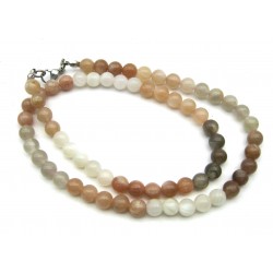 Kugel-Kette Mondstein 6/45