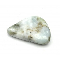 Trommelstein Aragonit-Calcit weiß 1 Stück