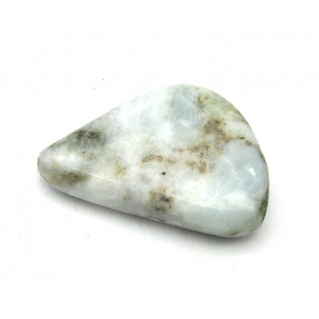 Trommelstein Aragonit-Calcit weiß 1 Stück