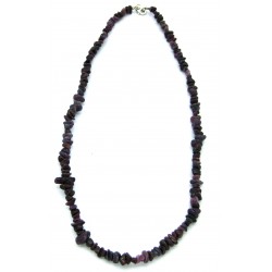 Splitterkette Rubin 45 cm mit 925er Silber-Verschluß