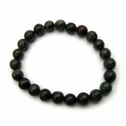 Kugel-Armband Drachenblutstein Epidot-Quarzit 8 mm