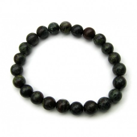 Kugel-Armband Drachenblutstein Epidot-Quarzit 10 mm