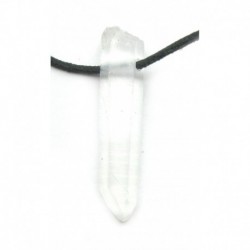 Rohstein gebohrt Bergkristall Spitze schmal 3 - 4 cm