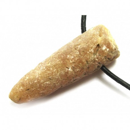 Anhänger Donnerkeil mit Spitze 2 - 2,5 cm gebohrt