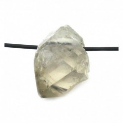 Rohstein gebohrt Rauchquarz Kristallstück 1.5-2 cm