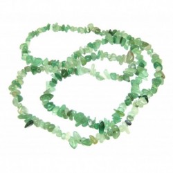 Splitter-Kette Grünquarz 80 cm